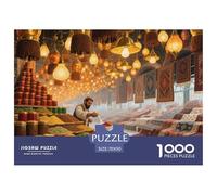 Istanbul Grand Bazaar Puzzle in Legno Impermeabile Puzzles Da 1000 Pezzi Regali Per Adulti Impossibili Giochi Educativi