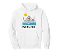 Istanbul, Orizzonte, Tramonto, Paesaggio Urbano, Grafica, Arte, Souvenir Felpa con Cappuccio
