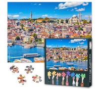 Istanbul Paesaggio urbano 1000 pezzi puzzle per adulti puzzle 1000 pezzi Difficile e impegnativo Turchia Skyline, 27,5 x 19,7 pollici puzzle serata di famiglia e decorazioni per la casa (serie Europa)
