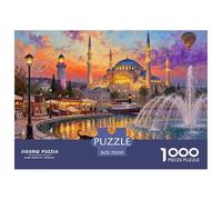 Istanbul Santa Sofia Crepuscolo Puzzle in Legno Impermeabile DIY Puzzles Da 1000 Pezzi Per Adulti Divertenti Giochi Educativi