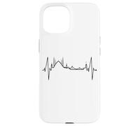 Istanbul Skyline Battito del Cuore Turchia Moschea Istanbul Custodia per iPhone 15