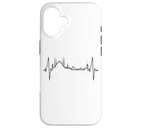 Istanbul Skyline Battito del Cuore Turchia Moschea Istanbul Custodia per iPhone 16