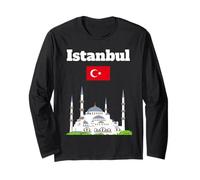 Istanbul Souvenir Moschea Blu Turchia vacanza bandiera turca Maglia a Manica
