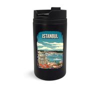 Istanbul Turkiye Turchia Travel City Travel Mug Travel Tumbler, tazza da caffè isolata, tazza portatile