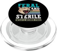 Isterectomia Rimozione dell'utero Gatta selvatica sterile PopSockets PopGrip per MagSafe