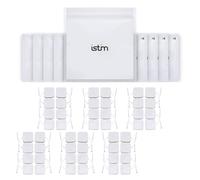 iStim 48 Elettrodi TENS autoadesivi 5x5 cm Bianchi Super Morbidi e