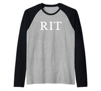 Istituto di Tecnologia Rochester Tipo RIT B/N Maglia con Maniche Raglan