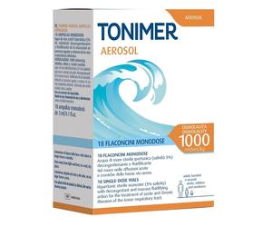 Istituto Ganassini TONIMER AEROSOL 1000MOSM/KG 18 FLACONCINI MONODOSE DA 3 ML