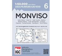 Istituto Geografico Ce Carta n. 6 Monviso 1:50.000. Carta dei sentieri e (Map)