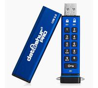 iStorage datAshur PRO 256GB - Unità flash USB crittografata - Certificazione FIPS 140-2 Livello 3 - Protetta da password - Resistente alla polvere e all'acqua