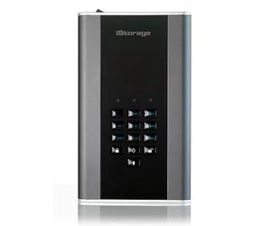 iStorage diskAshur DT2 10TB Disco rigido portatile crittografato sicuro - Certificato FIPS Livello 2 Password protetta, resistente alla polvere e all&