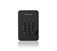 iStorage diskAshur2 HDD 500GB Nero - Disco rigido portatile sicuro - Protetto da password - Resistente alla polvere e all'acqua - Crittografia hardware