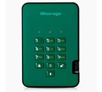 iStorage diskAshur2 SSD 1TB Verde - SSD portatile sicuro - Protetto da password - Resistente alla polvere e all'acqua - Crittografia hardware