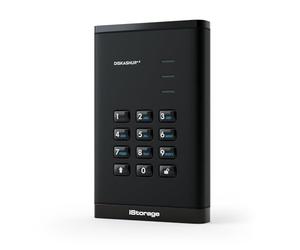 iStorage diskAshur3 HDD 4TB Nero - Disco rigido portatile sicuro - Protetto da password - Resistente a polvere e acqua - Crittografia hardware