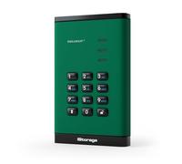 iStorage DiskAshur3 HDD 4TB Verde - Disco rigido portatile sicuro - Protezione password - Resistente alla polvere e all'acqua - Crittografia hardware