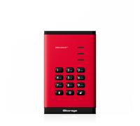 iStorage DiskAshur3 SSD 16TB Rosso - Unità a stato solido portatile sicura - Protetta da password - Resistente a polvere e acqua - Crittografia hardware