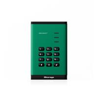 iStorage diskAshur3 SSD 4TB Verde - Unità a stato solido portatile sicura - Protetta da password - Resistente alla polvere e all'acqua - Crittografia hardware