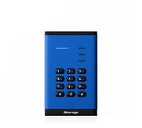 iStorage DiskAshur3 SSD 512GB Blu - Unità a stato solido portatile sicura - Protetta da password - Resistente alla polvere e all'acqua - Crittografia hardware