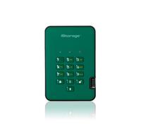 iStorage diskAshur2 HDD 5TB Verde - Disco rigido portatile sicuro - Protetto da password - Resistente alla polvere e all'acqua - Crittografia hardware