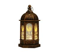 ISTOVO 1 Pezzo Eid Mubarak Lanterna A LED, Lanterna Ornamentale, Luce Notturna, Decorazioni per la Casa per il Ramadan, Regali per la Festa del Ramadan, B