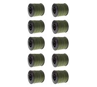 ISTOVO 10 pezzi 300 m lenza 45,4 kg 0,55 mm forte PE treccia verde