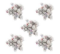 ISTOVO 100 Pezzi Appeso A Forma di Dente Regalo Dentale Carino