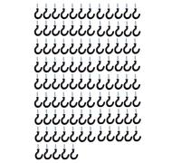 ISTOVO 100 Pz. 1.1 cm Tazza Tazza Ganci Spalli Nel Metallo Vite Rivestita Nel Plastica Nera Appesa