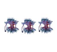 ISTOVO 100PZ 4M / 6.5Meter DC5V WS2811 Full Color LED Pixel Light Module 12mm 15cm Fili IP68 Stringhe LED Digitali RGB Impermeabili