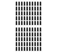 ISTOVO 100PZ Tubo per Tubo con Cornice Nel Pellicola di Plastica Nera per E Clip per Pellicola Kit Connettore 20mm