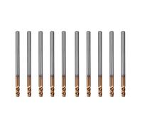 ISTOVO 10PCS 3mm Frese in metallo duro integrale Frese a candela D3X8XD4X50L 4 Flauto Fresatura laterale Scanalatura Profilatura Fresa frontale Lunghezza standard