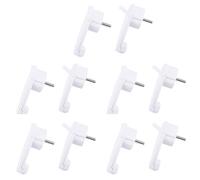 ISTOVO 10pz Spina Schuko Bianca Angolata Piatta, Spina Schuko Piatta 250 V (16 A), Spina Schuko, Spina Schuko Piatta, Spina Eu