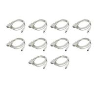 ISTOVO 10X DB9P A 8P Mini Din RS232 Scarica Bianca 8.2 Ft per PLC -EH