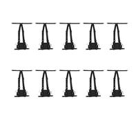 ISTOVO 10X Le Radio Pocket Radio Chest Harness Cassa Anteriore Confezione Pouch Vest Caso Rig per 2 Way Radio Walkie Talkie Adatto per UV-5R Nero