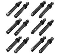 ISTOVO 12 Pezzi 100N per Lavatrice Ammortizzatore Parte Anteriore del Carico Anteriore in Plastica Nera Shell