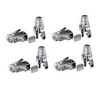 ISTOVO 200PZ Cat6 RJ45 Connettore UTP Ethernet Jack 8P8C Rete Cat 6 Spine Modulari con Tappi RJ45 da 6,5 mm
