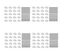 ISTOVO 2020 Alluminio Connector Set,80 Pz Angolo Staffa,160 Pz M5 x 10mm Tasselli Scorrevoli,160 Pz M5X10mm Esagono Incassato Vite Bullone per 6 mm Slot Alluminio Profilo Accessori