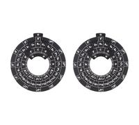 ISTOVO 2X Cerchio Delle Quinte Ruota Degli Accordi per Chitarra Strumento per Melodia In Legno Ruota Degli Accordi Musicale per Musicisti Accessori per Chitarra