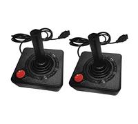 ISTOVO 2X Gaming Joystick Controller per 2600 Game Rocker con Leva Un 4 Vie E Pulsante di Azione Retrò Gamepad Retrò