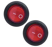 ISTOVO 2X Interruttore A Bilanciere Bipolare ON OFF Rosso 3 Pin 220V