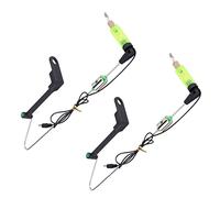 ISTOVO 2X Morsa di Pesca Carpa Allarme Gancio Swinger LED Indicatore Illuminato Strumenti di Pesce Durevole Accessori Strumento di Pesca MO.2