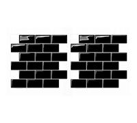 ISTOVO 2X Murali 3D Piastrelle Carta da para Ti nel per Cucina Backsplash per Bagno Decorazioni 30X30cm