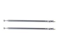 ISTOVO 2X Parte 7 Antenna Telescopica, Antenna Radio FM Lunghezza 75 cm-