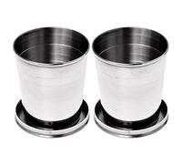 ISTOVO 2X Pieghevole Tazza Tazza Telescopica A Scomparsa Sports Cup Escursioni 240ML