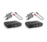 ISTOVO 2X Ricevitore Audio Bluetooth 5.3 NFC USB U Disk 3,5 mm AUX USB Adattatore Wireless per Musica Stereo per Amplificatore per Altoparlanti per Auto