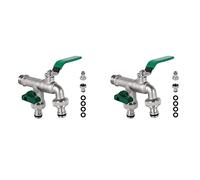 ISTOVO 2X Rubinetto Un Doppia Uscita Da 1/2 Pollice Protezione Antiruggine E Antigelo Rubinetto Nel di Alta Qualità