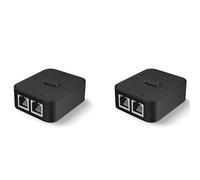 ISTOVO 2X Selettore Switch di Rete LAN CAT6 RJ45 Un 2 Porte 1000 Mbps 2 nel 1 Uscita/1 Ingresso 2 Uscite Splitter Switcher di Rete Interno Esterno