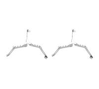 ISTOVO 2X Stabilizzatore per Canestro da Stufa da Esterno Supporto per Serbatoio di Gas Cartuccia Pieghevole Supporto