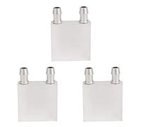 ISTOVO 3X Blocco di Raffreddamento Ad Acqua Primario in Lega di Alluminio 40X40mm per Il di Dissipatore Liquido per Raffreddamento Ad Acqua Uso D' per CPU Laptop PC