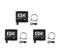 ISTOVO 3X Convertitore Audio Digitale Digitale da 192KHz Toslink Coassiale Toslink un Analogico da 3,5 mm con Spdif