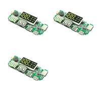 ISTOVO 3X Modulo di Ricarica per Display Digitale Batteria al Litio 18650 5V 2.4A Tre Porte di Ricarica con Modulo di Potenziamento del Display